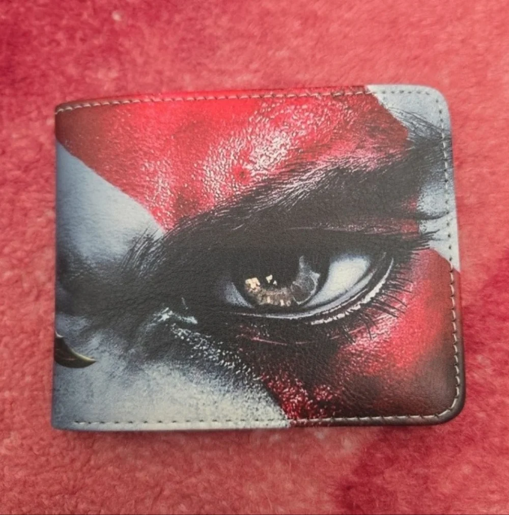 New God Of War Kratos Anime Manga Leather Wallet